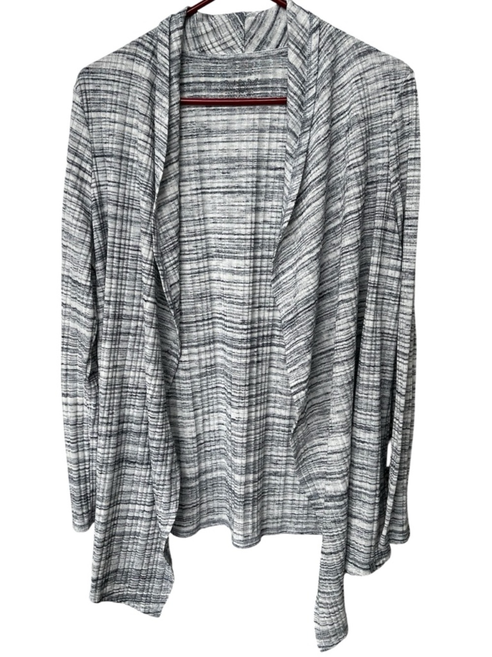 Marc New York Performance Open Front Navy Marled Space Dye Knit Cardigan Size XL
